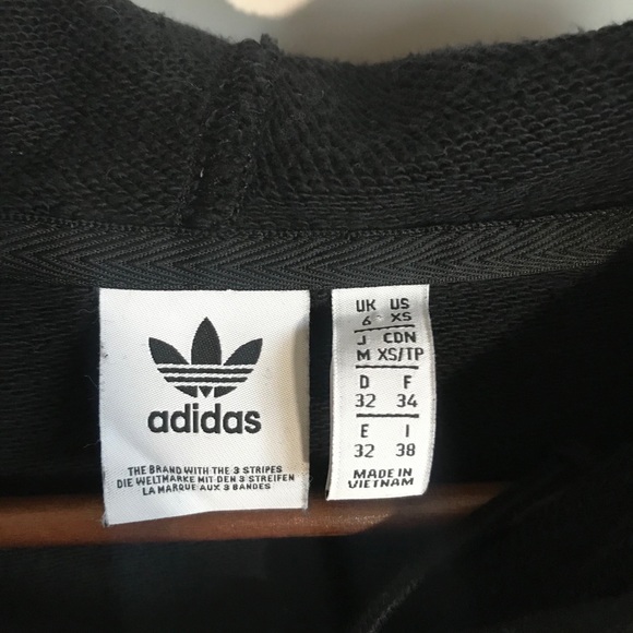 Adidas Black Cropped Sweatshirt - Picture 4 of 6
